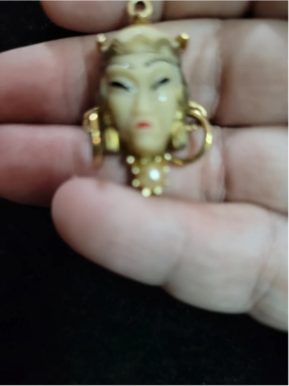 Vintage Unsigned SELRO Asian Princess Charm Mid Century Beautiful